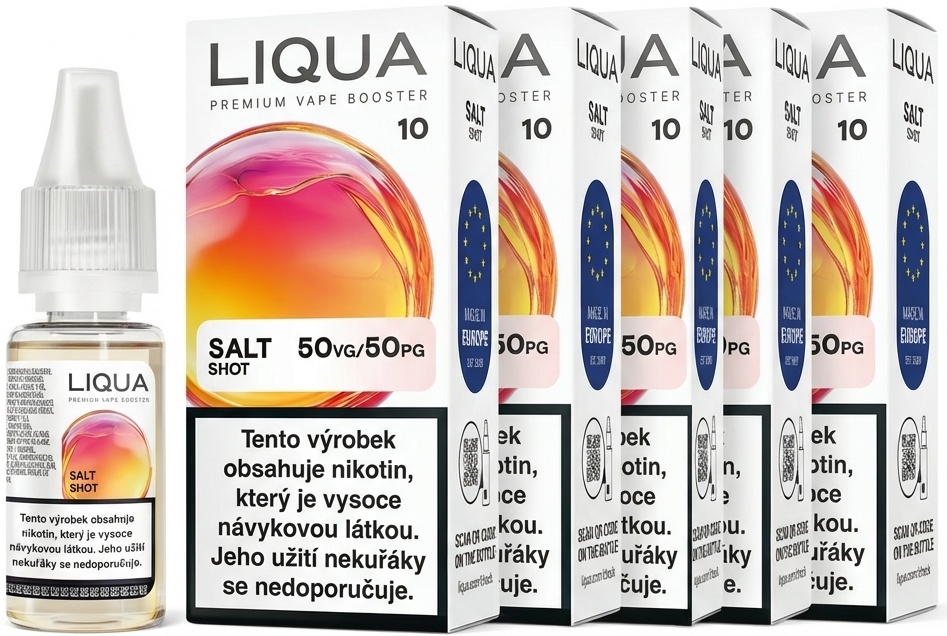 Levně Liqua (Liqua) 5x10ml E-Liquid SHOT SALT VPG 50/50 10mg