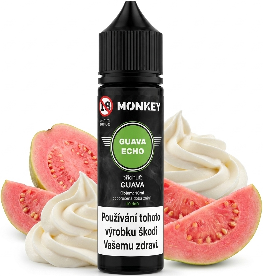 Příchuť Monkey Shake and Vape 10/60ml Guava ECHO