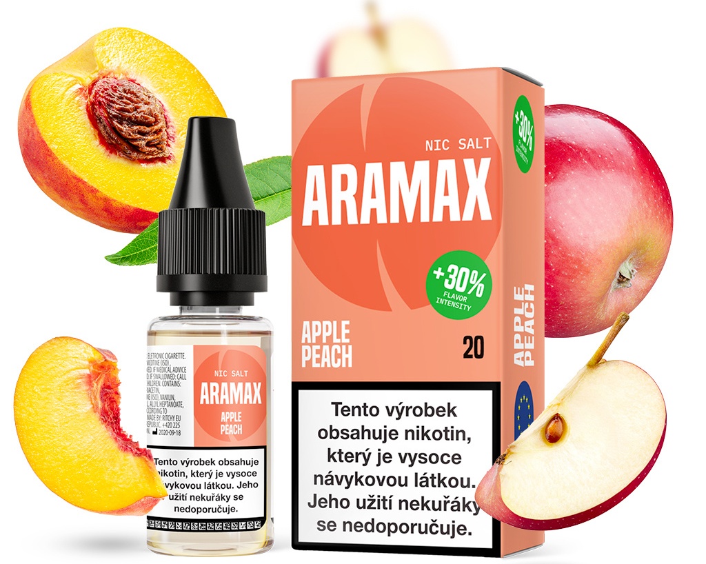 Levně Aramax (Aramax Salt) 10ml Apple Peach Nikotín: 10mg