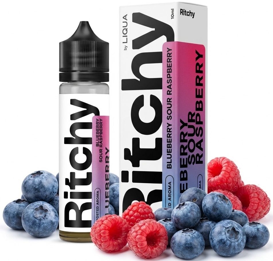 Levně Příchuť Liqua Ritchy 10/60ml Blueberry Sour Raspberry