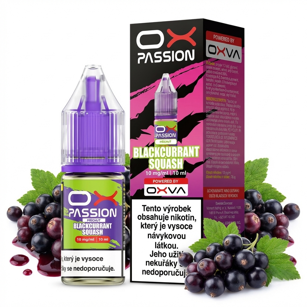 Levně Oxva (Oxva Salt) 10ml Blackcurrant Squash Nikotín: 10mg