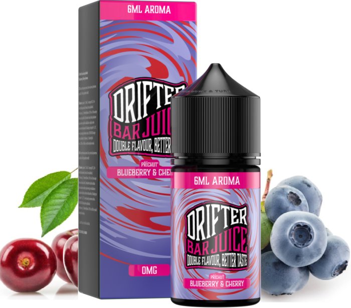 Levně Příchuť Juice Sauz Drifter Shake and Vape 6/30ml Blueberry Cherry