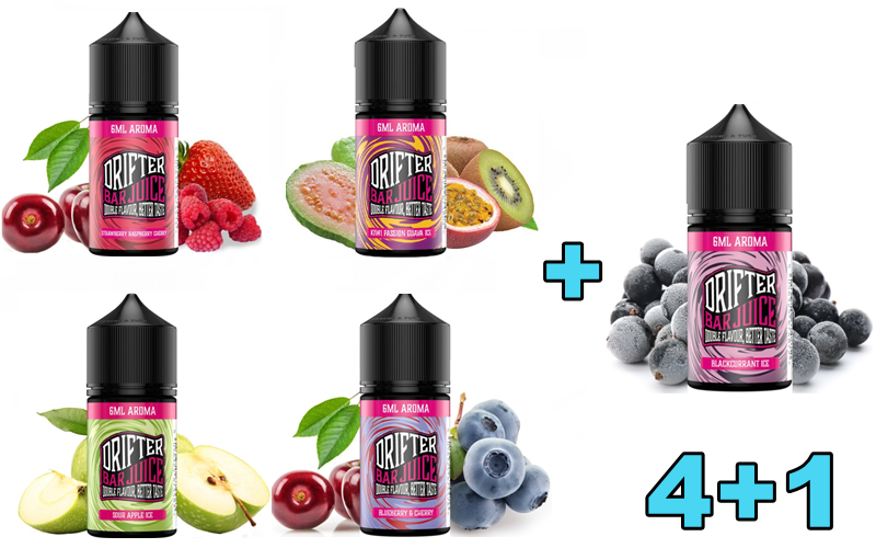 Levně Juice Sauz .(Juice Sauz Drifter) 6/30ml 4+1