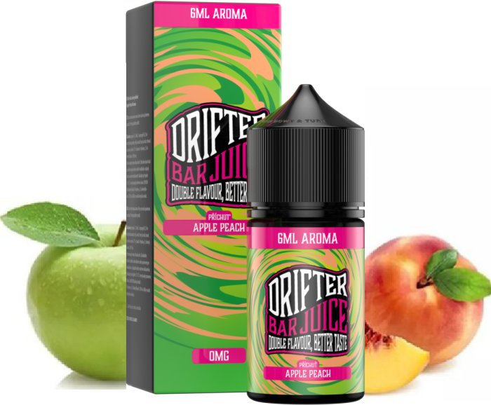 Levně Příchuť Juice Sauz Drifter Shake and Vape 6/30ml Apple Peach