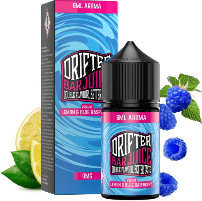 Levně Příchuť Juice Sauz Drifter Shake and Vape 6/30ml Lemon and Blue Raspberry