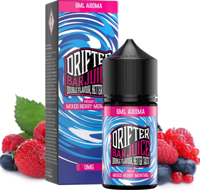 Levně Příchuť Juice Sauz Drifter Shake and Vape 6/30ml Mixed Berry Menthol