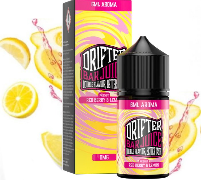 Levně Příchuť Juice Sauz Drifter Shake and Vape 6/30ml Red Berry and Lemon