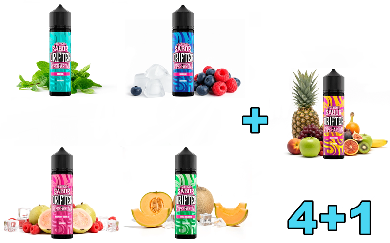 Levně Juice Sauz .(Juice Sauz Drifter-Hyper) 5/60ml 4+1