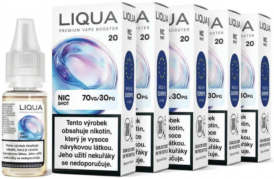 Levně Liqua (Liqua) 5x10ml E-Liquid SHOT VPG 30/70 20mg