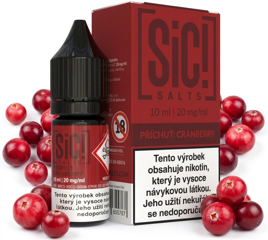 Levně Sic! (Sic! Salt) 10ml Cranberry Nikotín: 20mg