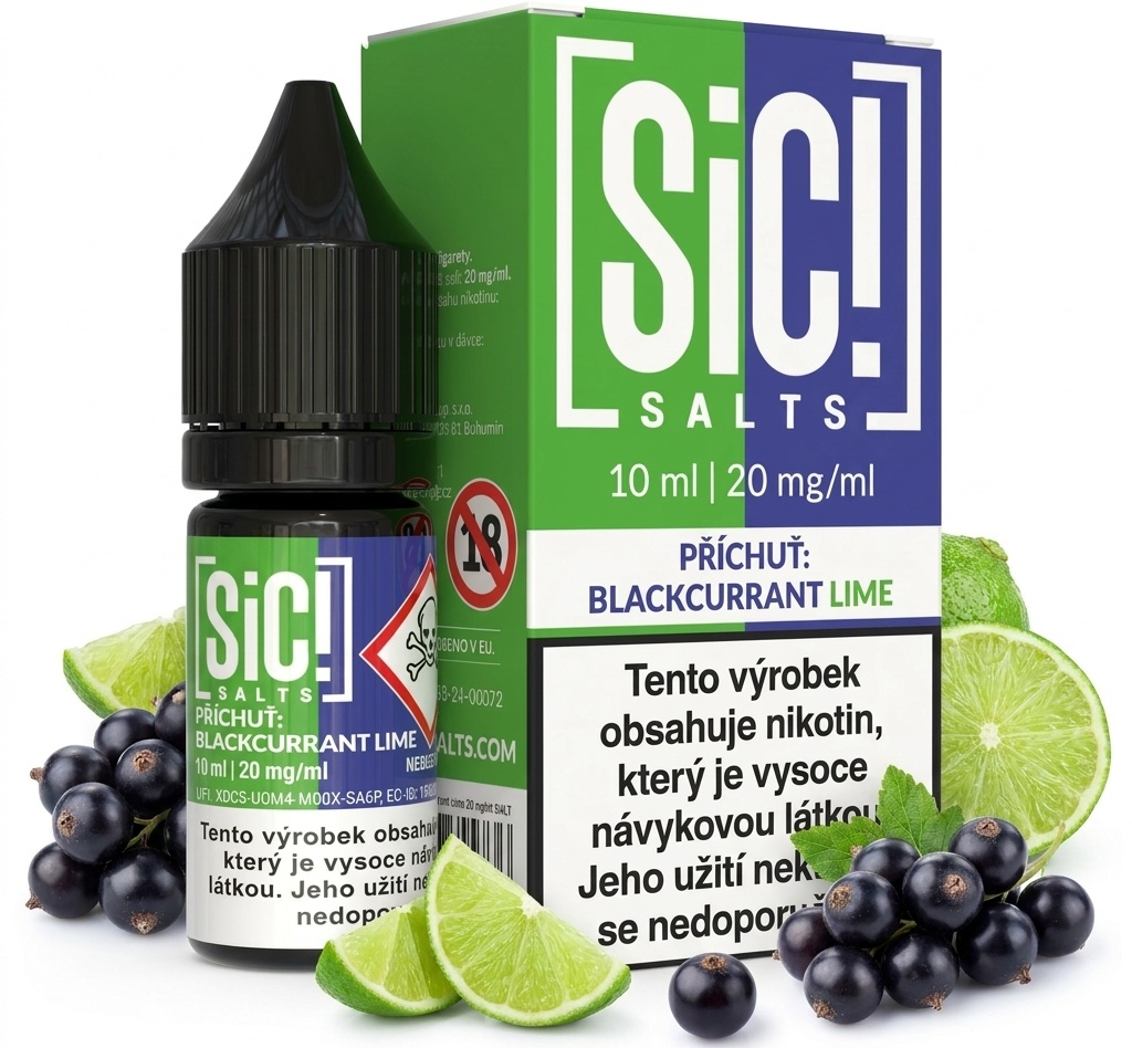 Levně Sic! (Sic! Salt) 10ml BlackCurrant Lime Nikotín: 20mg
