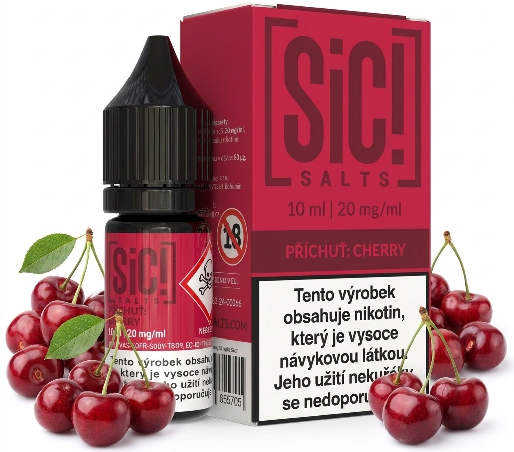 Levně Sic! (Sic! Salt) 10ml Cherry Nikotín: 20mg