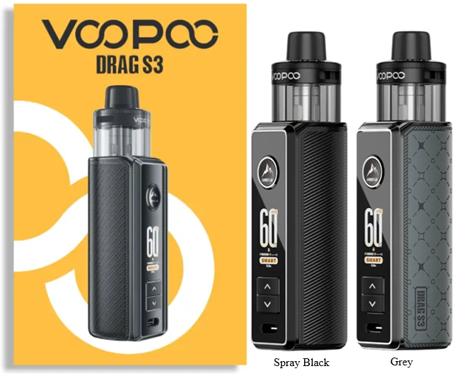 Levně VOOPOO POD Drag S3 elektronická cigareta 3000mAh Barva: Černá