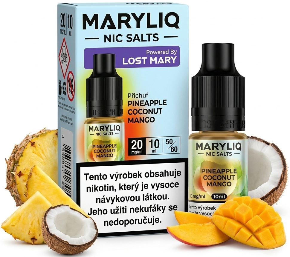 Levně Elf Bar (Elf Bar Maryliq 20mg Salt) 10ml Pineapple Coconut Melon