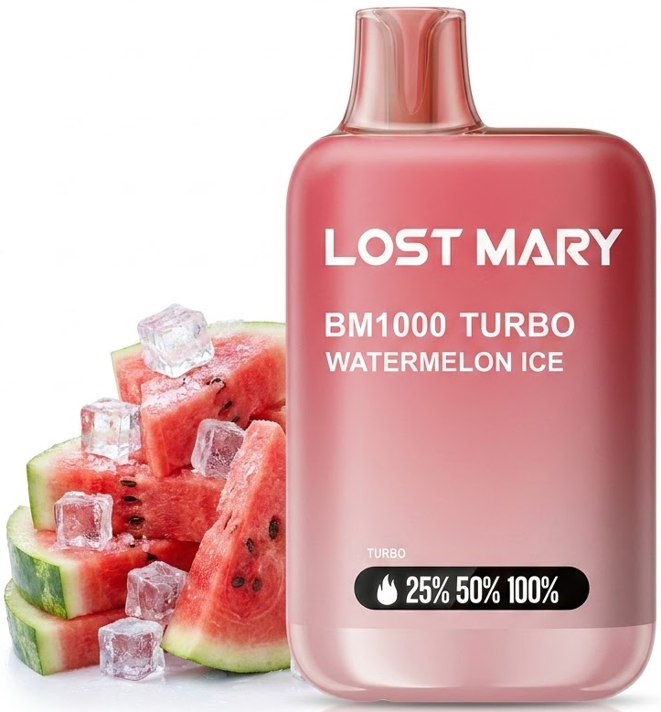 Levně Elf Bar Elf Bar-Lost Mary Turbo jednorázová elektronická cigareta Watermelon (Vodní meloun) 20mg 1000 potáhnutí