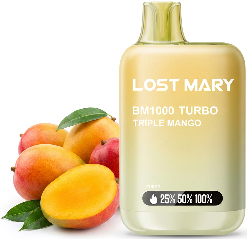 Levně Elf Bar Elf Bar-Lost Mary Turbo jednorázová elektronická cigareta Triple Mango 20mg 1000 potáhnutí