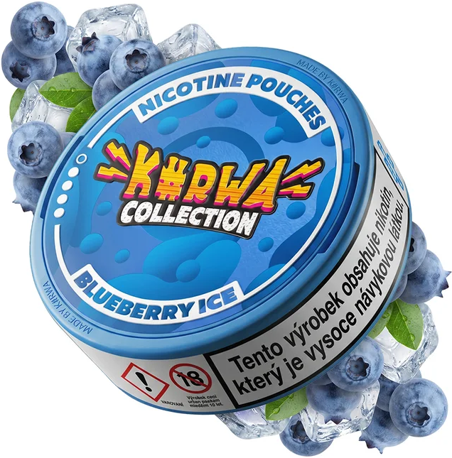 Kurwa Nic.Sáček Blueberry Ice 12mg