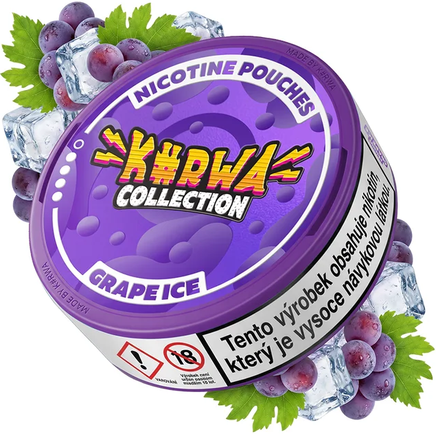 Kurwa Nic.Sáček Grape Ice 12mg