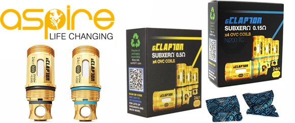 Levně Atom Žhavící hlava aSpire Triton OVC Clapton (Atom) 24ct. Gold Odpor: 0,15ohm (Ni)