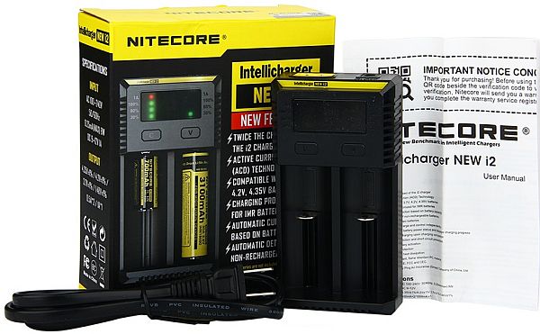 Levně Univerzální nabíječka pro články Nitecore i2 V2