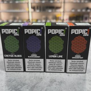 Ochutnejte novinky výrobce POPIC! 4 nové příchutě včetně již stávajících, rozšířeno taky o 10mg variantu Salt nikotin....