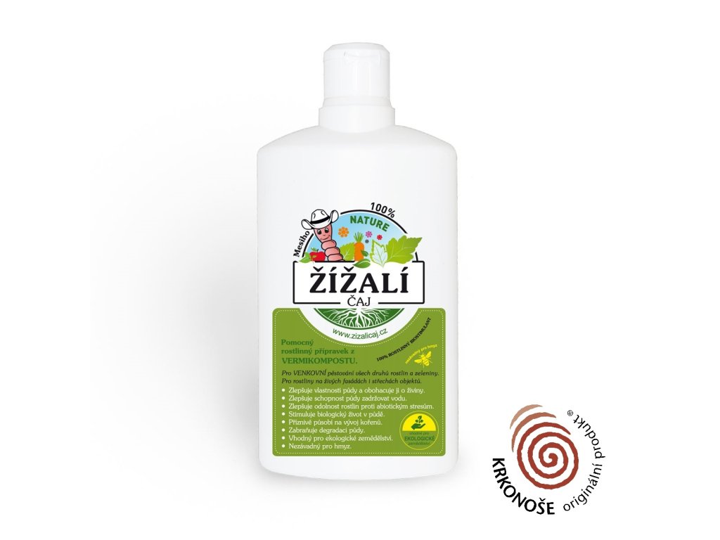 žížalí čaj 0,5 litrů originální produkt Krkonoše