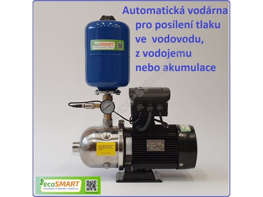 ECOPRESS 2-50 - automatická tlaková stanice pro zvýšení tlaku na 3 - 3,5 bar