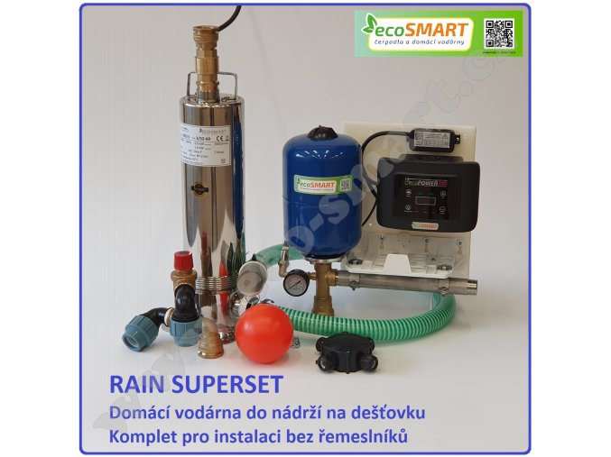 Domácí vodárna do dešťových retencí. Set pro konstantní tlak.