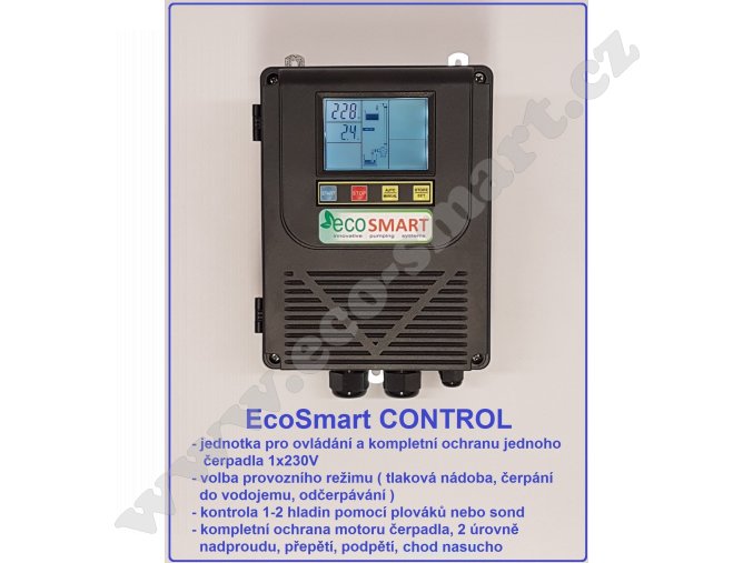 EcoSmart CONTROL 230V ochrana čerpadla proti běhu naprázdno