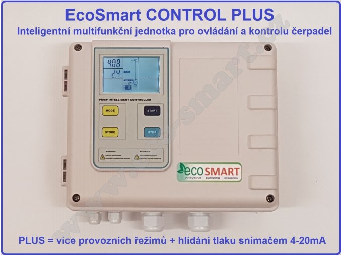 EcoSmart CONTROL hlídání hladiny, tlaku, proti chodu nasucho