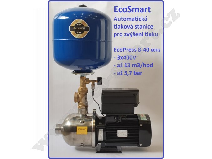 Ecopress 8 40 60Hz automatická tlaková stanice