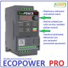 Frekvenční měnič ECOPOWER PRO, klávesnice, displej, ovladač