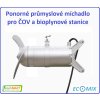 ECOMIX Ponorné průmyslové míchadlo pro míchání a homogenizaci nádrží s močovinou, kejdou a hustými kaly v bioplynových stanicíchc a čistírnách odpadních vod a v zemědělství