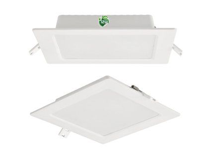 40782 2 ctvercovy led panel zapusteny bily 12w pc neutralni bila