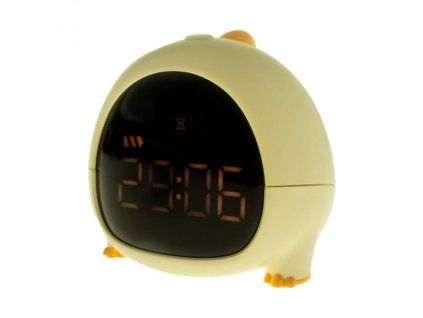 Elektronický budík DINO YELLOW pro děti