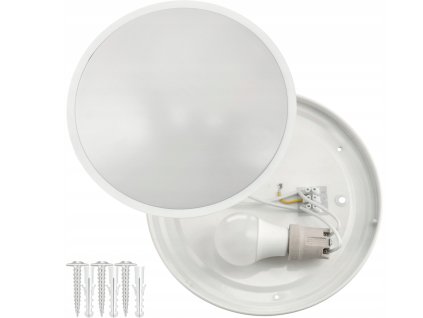 Kulaté LED stropní svítidlo - 2xE27 - bílé