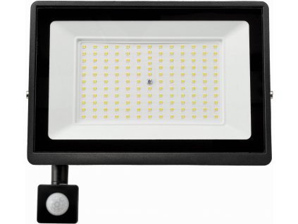 40146 led reflektor 100w pir senzor pohybu neutralni bila