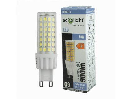 40122 led zarovka g9 10w studena bila