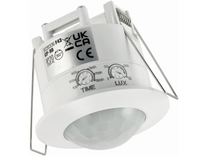 Zapuštěný infračervený pohybový senzor 360° bílý