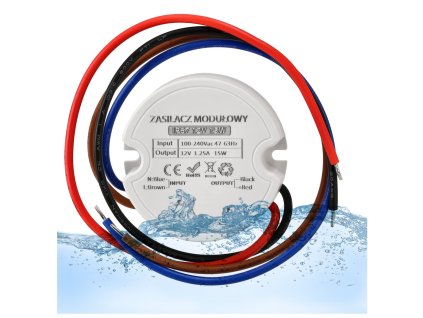 Napájecí zdroj 15W 1,25A 12V DC, do krabice