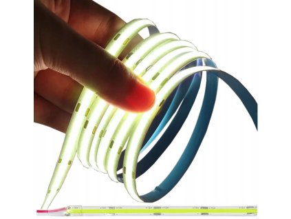 Homogenní Neon COB LED pásek 12V 50m ZELENÝ