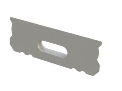 44020 krytka profilu bila s otvorem