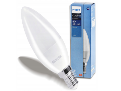 LED žárovka Corepro Philips Premium E14 - 5W - 470 Lm - teplá bílá