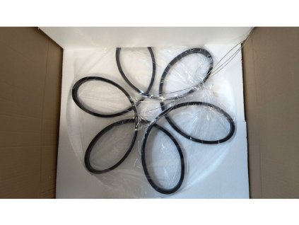 47344 led zavesne stropni svitidlo fiore 56w 4000k prirodni barva cerna