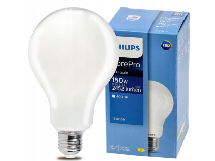 48145 led zarovka philips e27 17 5w 2452lm 4000k corepro premium