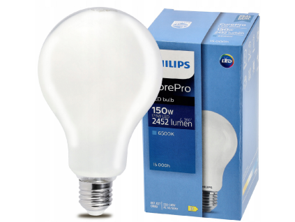 48142 led zarovka philips e27 17 5w 2452lm 6000k corepro premium
