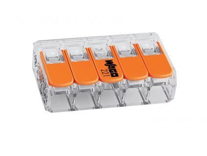 13510 1 wago svorka compact 5 x 0 14 4mm 221 415