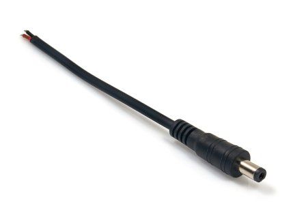19114 2 konektor napajeci samec dc led 2 1mm s vodicem