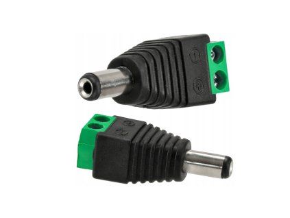 20575 2 konektor napajeci pro led pasky 2 1mm samec