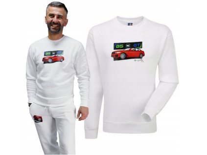 Bílá pánská mikina Alpina Garage B5GT, velikost L